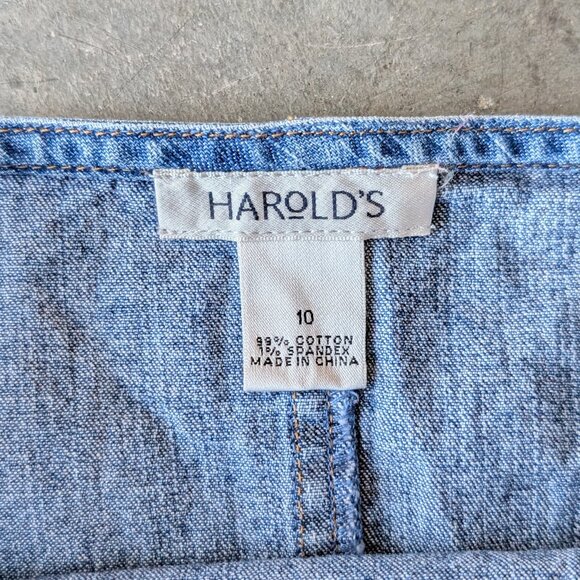 Vintage Y2K Harold's Blue Denim Halter Top size 10 - Picture 6 of 8